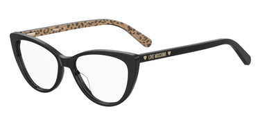 Premium Women Moschino Love Eyeglasses: MOL539 - Black - SpecSMART Eye Clinic (Diagonal View)